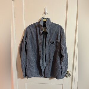 Zara Corduroy Jacket Blue NWOT Medium
